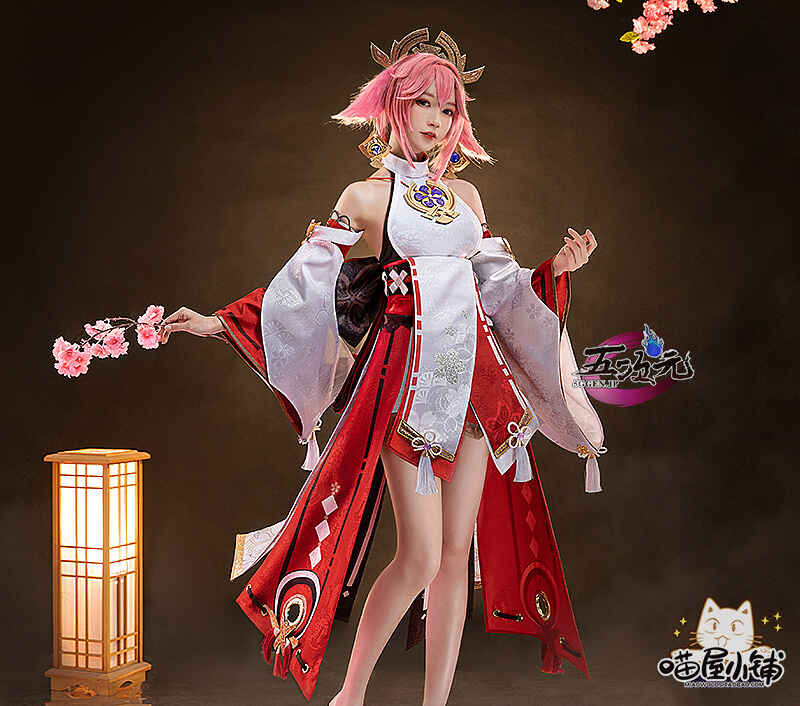 原神 八重 神子 コスプレ フルセット 三分妄想 - ウィッグ/エクステ 原神 八重 神子 コスプレ フルセット 三分妄想 - ウィッグ/エクステ