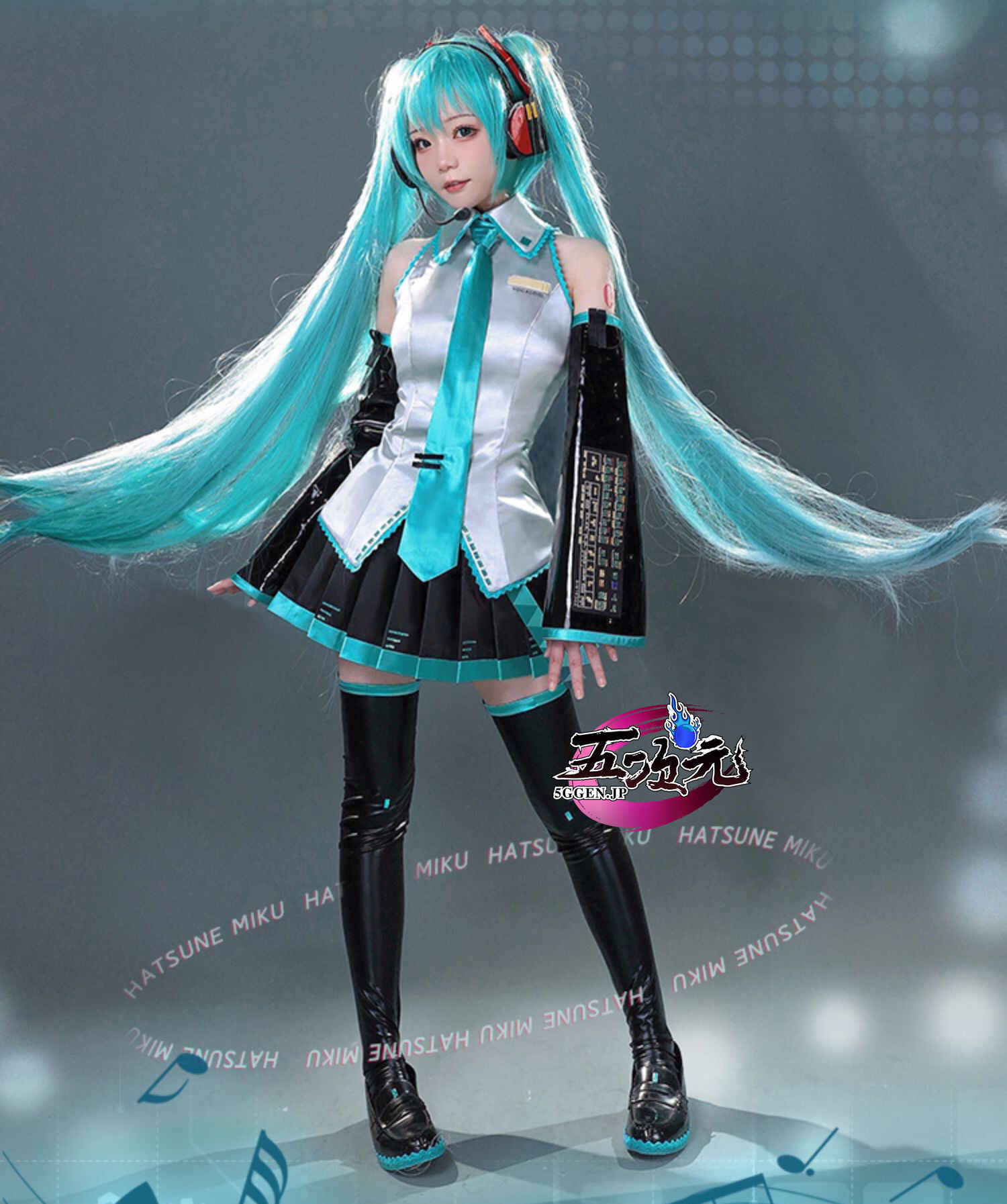 ウィッグの追加には4300円初音ミク 15周年Ver コスプレ 衣装 VOCALOID