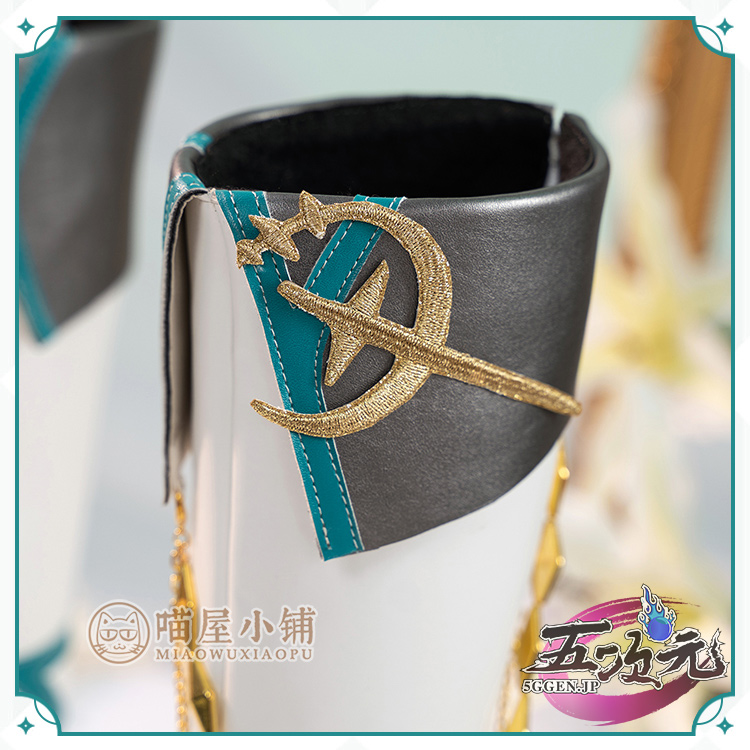 猫屋小舗 原神 コスプレ ウェンティ 王様と神様 靴 ブーツ