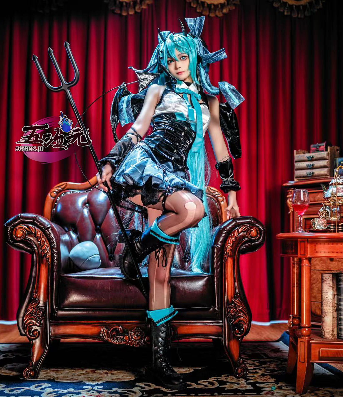 メーカー販売 ♡ 初音ミク ラスカル コラボ 悪魔 ヴィランズ コスプレ ...